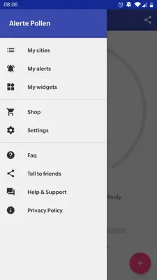 Alert Pollen android App screenshot 4